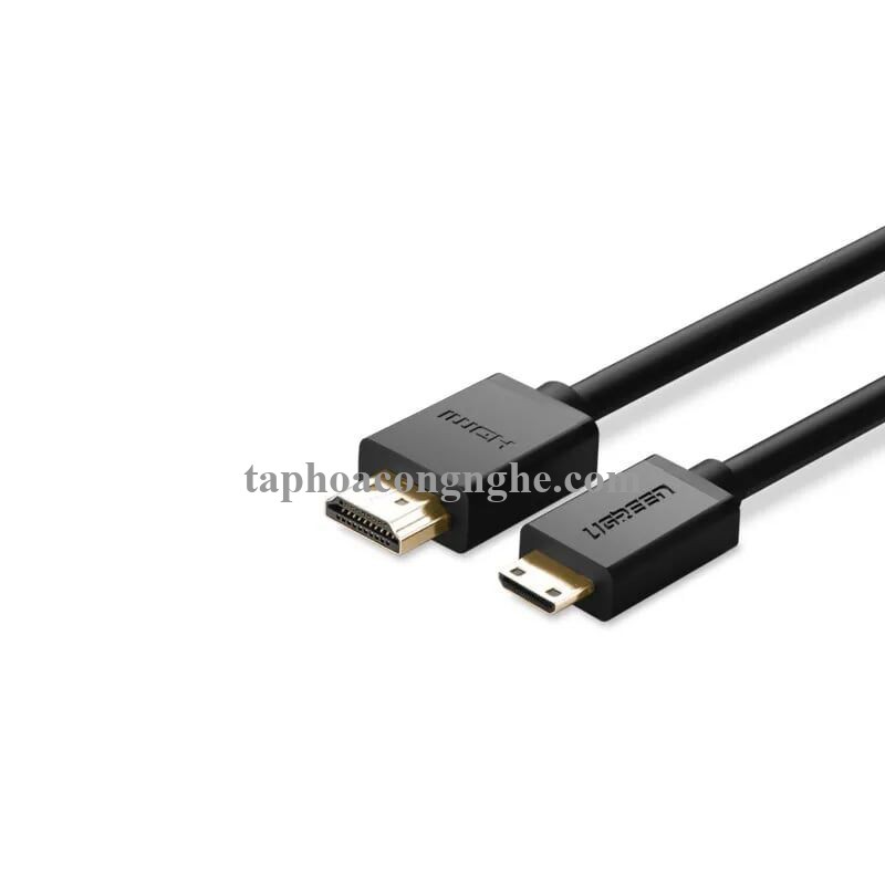 Ugreen 11163 3m cáp mini hdmi ra hdmi đầu mạ vàng 24k 11163 30011163